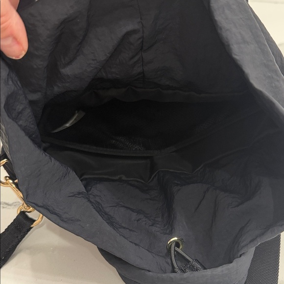 Lululemon Black Tote Crossbody Bag with gold accents.  Excellent condition. - Picture 4 of 11